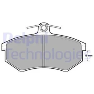 Тормозные колодки передние дисковые Delphi LP429