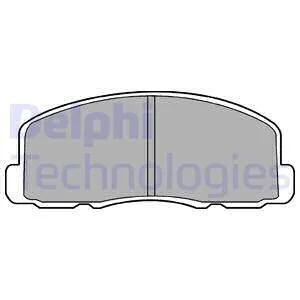 Тормозные колодки передние дисковые Delphi LP458