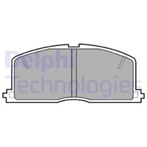 Тормозные колодки передние дисковые Delphi LP460 (фото 1)