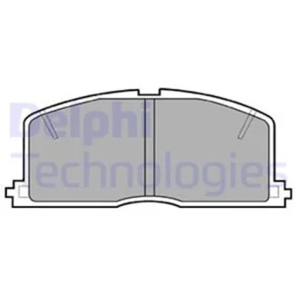Тормозные колодки передние дисковые Delphi LP460