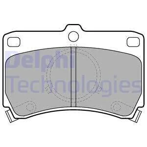 Тормозные колодки передние дисковые Delphi LP531