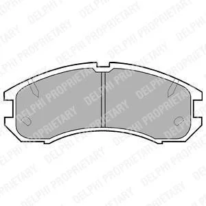 Тормозные колодки дисковые Delphi LP595