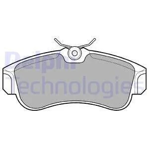 Тормозные колодки передние дисковые Delphi LP616
