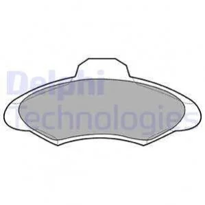 Тормозные колодки передние дисковые Delphi LP673 (фото 1)
