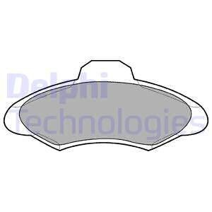 Комплект тормозных колодок из 4 шт. дисков Delphi LP673
