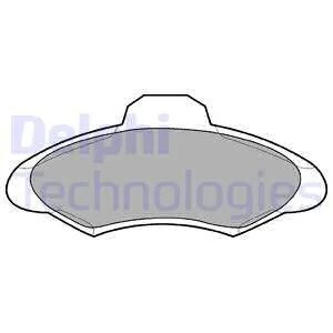 Тормозные колодки передние дисковые Delphi LP673