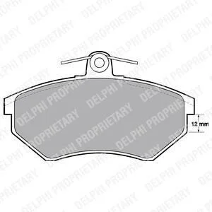 Тормозные колодки передние дисковые Delphi LP778
