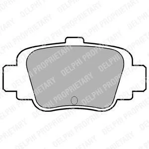 Тормозные колодки задние дисковые Delphi LP780
