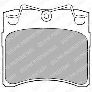 Тормозные колодки передние дисковые Delphi LP785