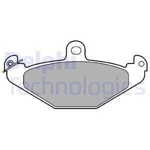 Тормозные колодки задние дисковые Delphi LP821