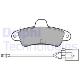 Тормозные колодки дисковые Delphi LP853