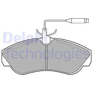 Тормозные колодки передние дисковые Delphi LP878