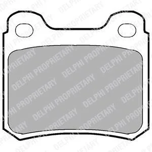Тормозные колодки задние дисковые Delphi LP915