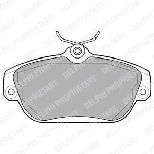 Тормозные колодки передние дисковые Delphi LP919