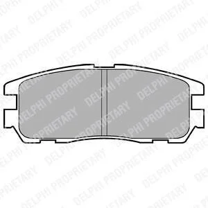 Тормозные колодки задние дисковые Delphi LP965