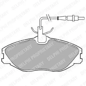 Тормозные колодки передние дисковые Delphi LP986