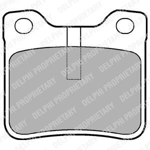 Гальмівні колодки дискові задні не підготовлено для датчика зносу Delphi LP991