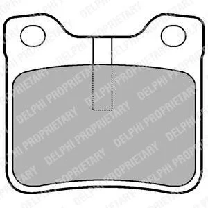 Тормозные колодки задние дисковые Delphi LP991