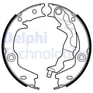 Колодки гальмівні барабанні (комплект 4 шт) Delphi LS2161