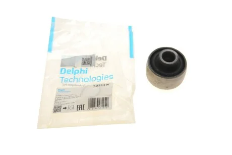 Сайлентблок рычага двусторонний на передний мост (сзади, снизу) Delphi TD311W