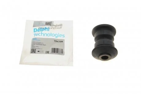 Сайлентблок важеля двосторонній на передній міст (знизу, спереду) Delphi TD478W