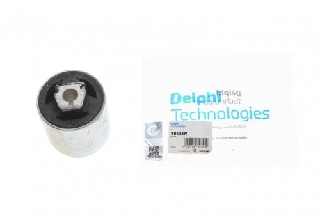 Сайлентблок рычага двусторонний на передний мост (снизу, спереди) Delphi TD508W