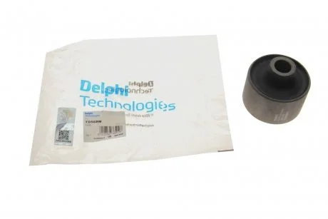 Сайлентблок рычага двусторонний на передний мост (сзади, снизу) Delphi TD568W