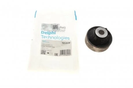 Сайлентблок поперечного рычага двусторонний на передний мост (снизу) Delphi TD580W