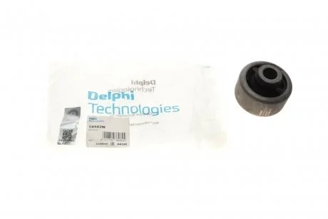 Сайлентблок рычага двусторонний на передний мост (сзади, снизу) Delphi TD582W