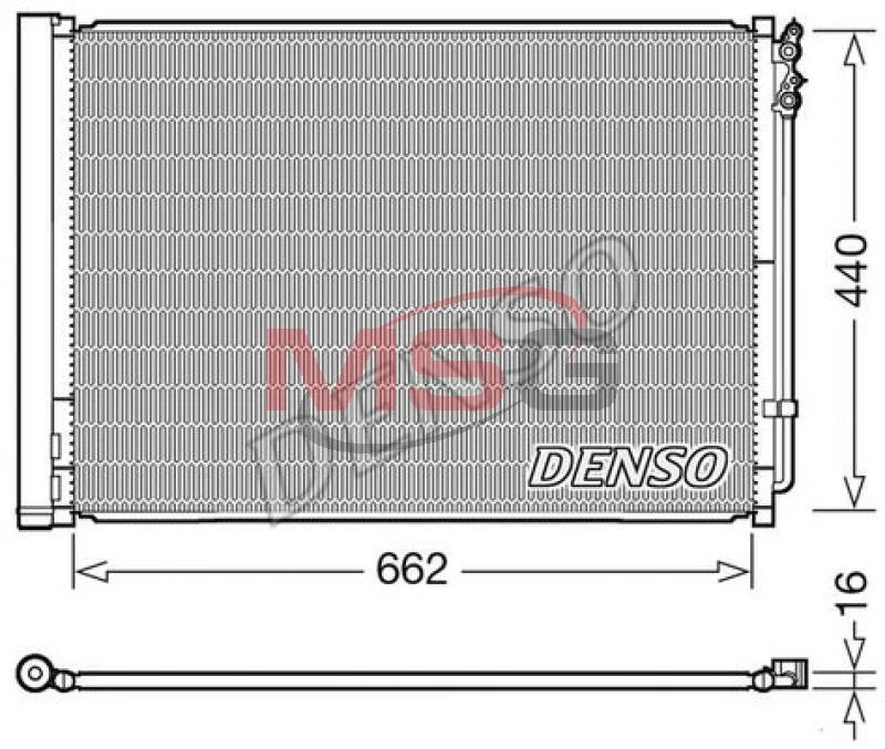 Конденсер кондиціонера DENSO DCN05032 (фото 1)