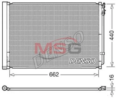 Конденсер кондиціонера DENSO DCN05032