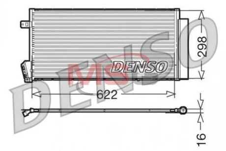 Радіатор кондиціонера (Конденсатор) з осушувачем DENSO DCN09018