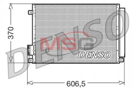 Радіатор кондиціонера (Конденсатор) з осушувачем DENSO DCN09045