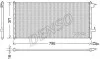 Радиатор кондиционера (Конденсатор) без осушителя DENSO DCN10030 (фото 1)