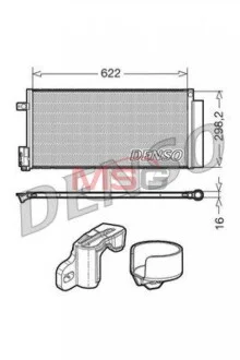 Радіатор кондиціонера (Конденсатор) з осушувачем DENSO DCN13110
