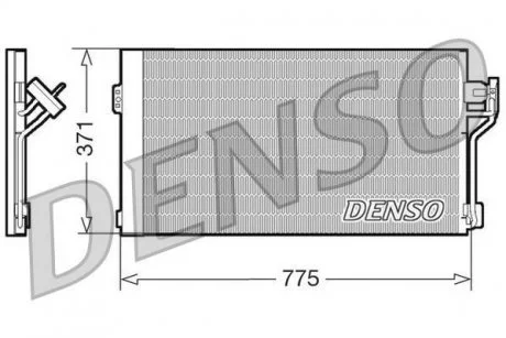 Радіатор кондиціонера (Конденсатор) з осушувачем DENSO DCN17050