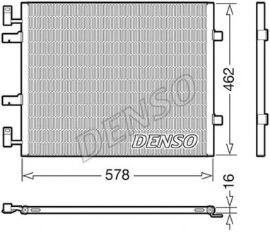 Радіатор кондиціонера 1.9DCI 8V, 2.0DCI 16V RENAULT Trafic 00-14; NISSAN Primastar 02-14; OPEL Vivaro 01-14 DENSO DCN20041 (фото 1)