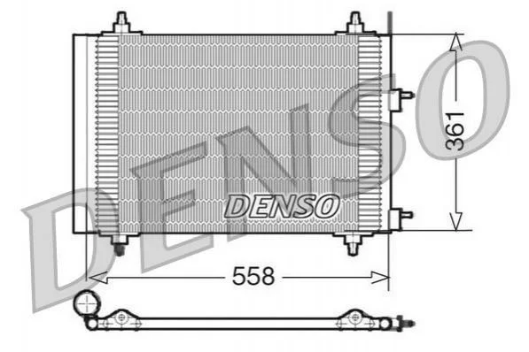 Радиатор кондиционера (Конденсатор) с осушителем DENSO DCN21015 (фото 1)