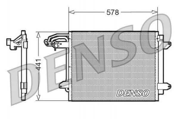 Радиатор кондиционера (Конденсатор) с осушителем DENSO DCN32030 (фото 1)