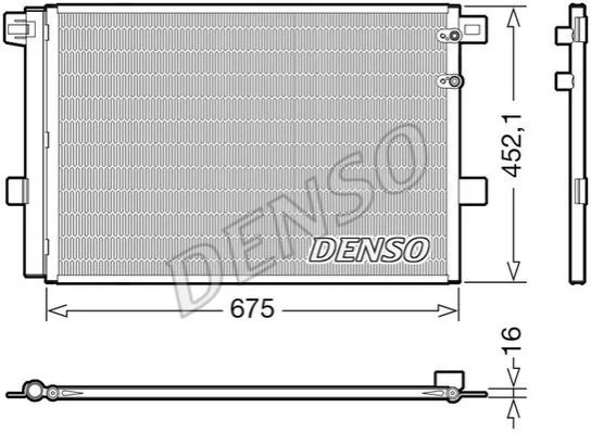 Радиатор кондиционера (Конденсатор) с осушителем DENSO DCN32065 (фото 1)