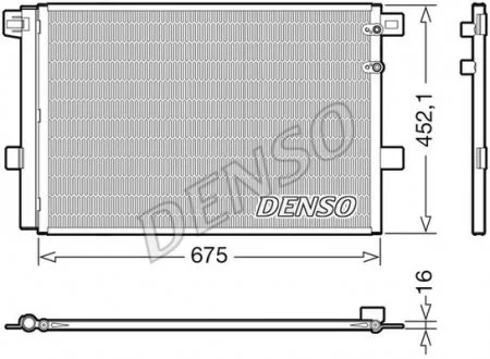 Радиатор кондиционера (Конденсатор) с осушителем DENSO DCN32065