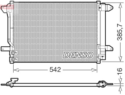 Радіатор кондиціонера DENSO DCN32072