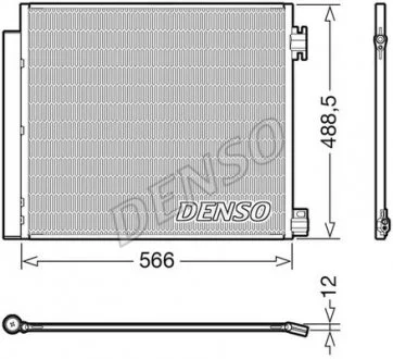 Радиатор кондиционера (Конденсатор) с осушителем DENSO DCN46026