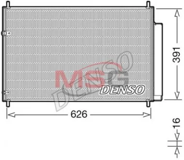 Радиатор кондиционера (Конденсатор) с осушителем DENSO DCN50041