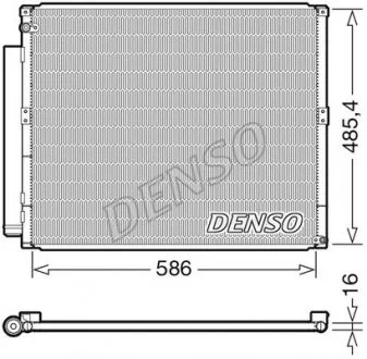 Радіатор кондиціонера (Конденсатор) з осушувачем DENSO DCN50113