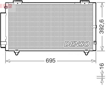Радіатор кондиціонера DENSO DCN50130