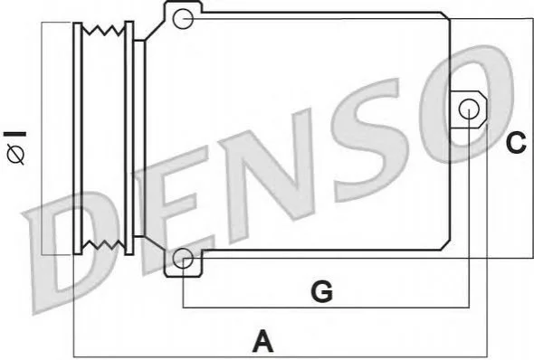 Компрессор кондиционера DENSO DCP17054 (фото 1)