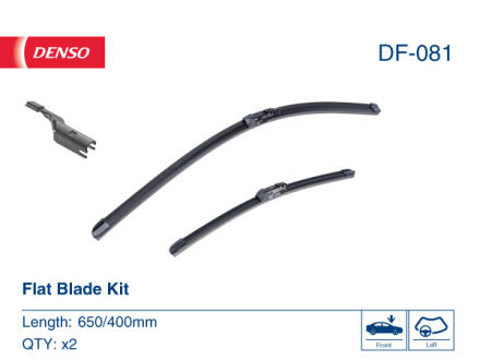 Щетки стеклоочистителя Flat Blade Kit (650/400) LEXUS/TOYOTA/SUBARU NX/C-HR/Impreza/XV \'\'16>> DENSO DF-081