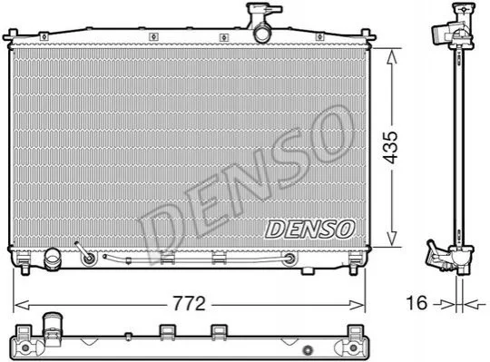 Радиатор HYUNDAI SantaFe \'\'06-12 DENSO DRM41024 (фото 1)