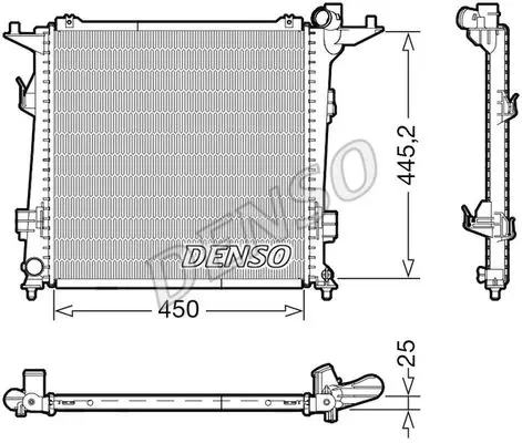 Радіатор охолоджування DENSO DRM43006 (фото 1)